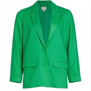 Cami NYC Women’s Green Linen Blazer Size XS